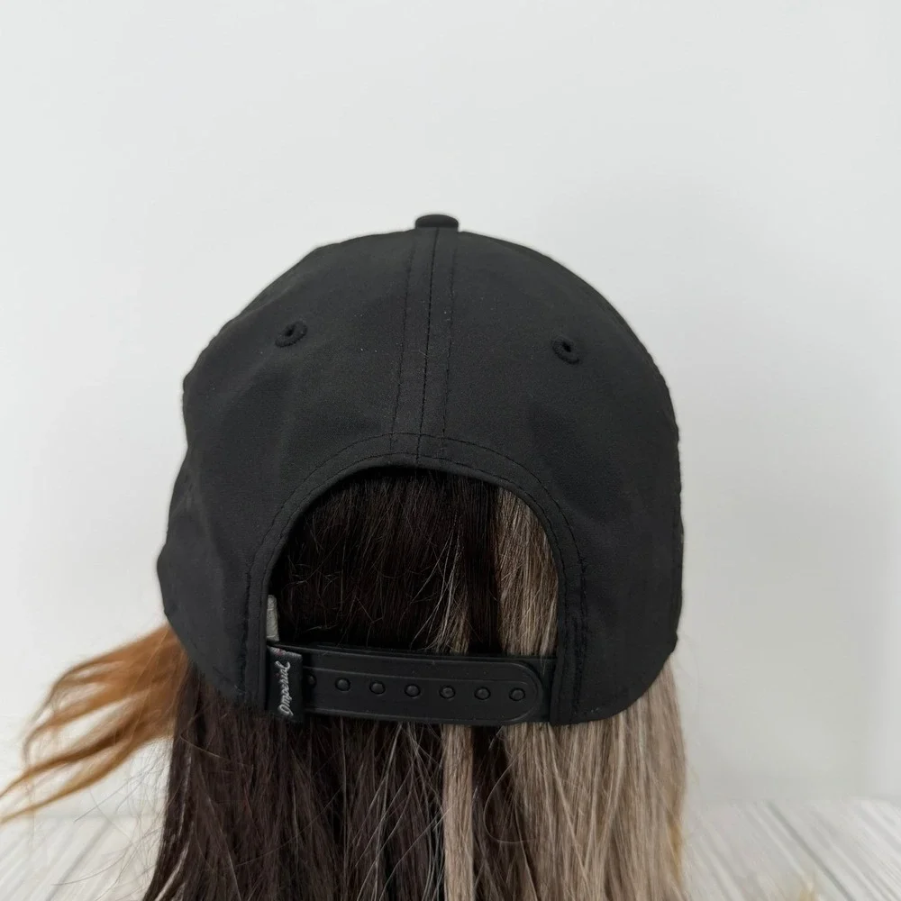 Caterpillar Imperial True‎ Fit Black Rope Hat Snapback Embroidered CAT Cap NEW